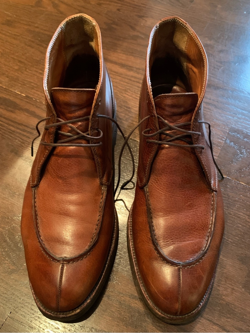 Ralph Lauren Men's Chestnut Leather Chukka Boots